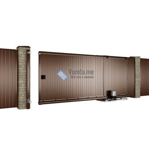 Заказать или купить Автоматические откатные ворота серии Prestige (RAL 8017)