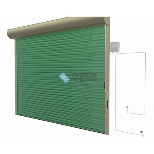 Заказать или купить Рулонные ворота 3000x1500 зеленые Doorhan